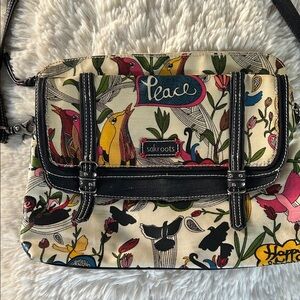 Sakroots Peaceful Birds Crossbody Bag